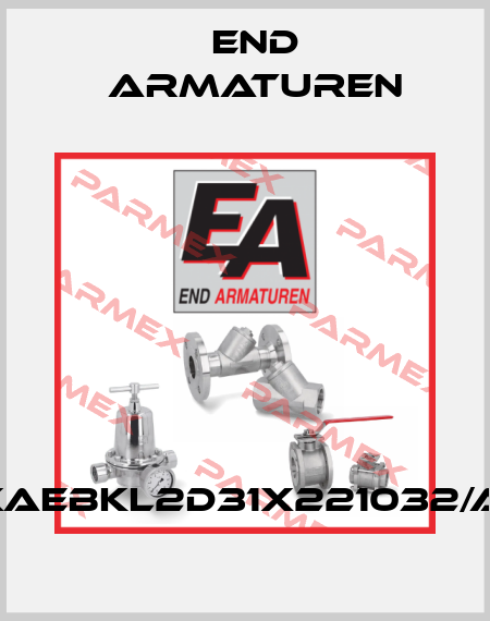 XAEBKL2D31X221032/A1 End Armaturen