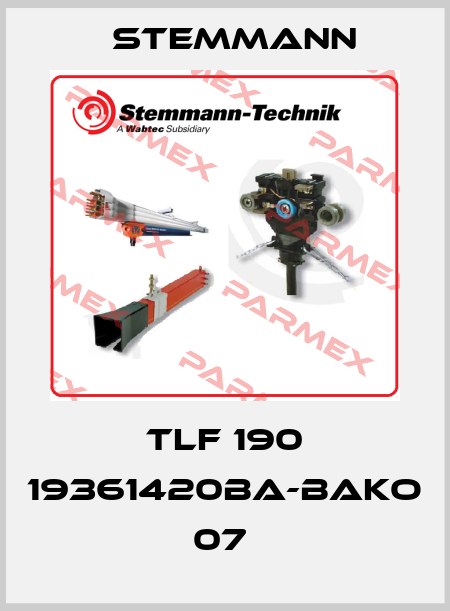 TLF 190 19361420BA-BAKO 07  Stemmann