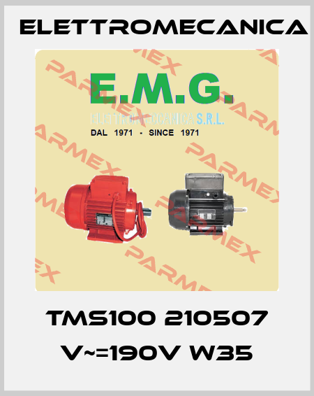 TMS100 210507 V~=190V W35 Elettromecanica