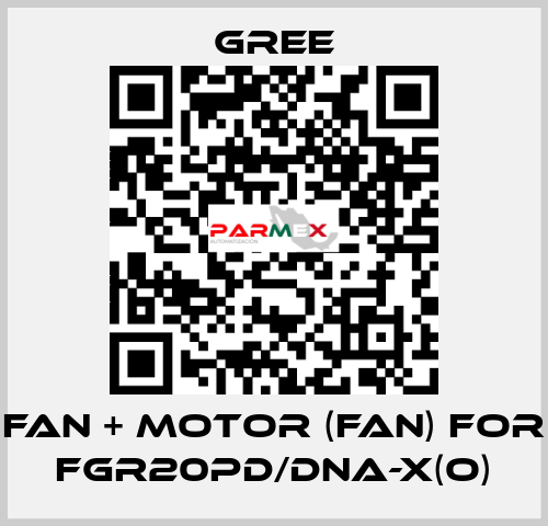 Fan + motor (fan) for FGR20Pd/DNa-X(O) Gree