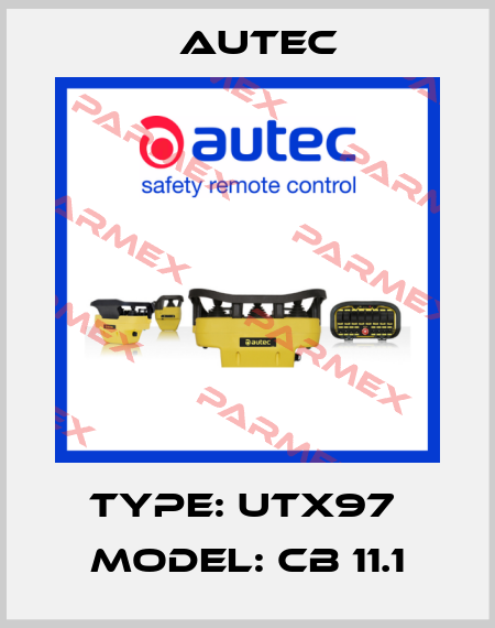 Type: UTX97  model: CB 11.1 Autec