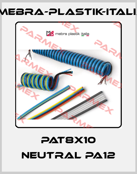 PAT8X10 NEUTRAL PA12 mebra-plastik-italia