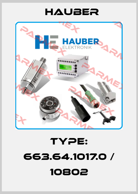 Type: 663.64.1017.0 / 10802 HAUBER