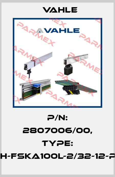 P/n: 2807006/00, Type: AH-FSKA100L-2/32-12-PC Vahle