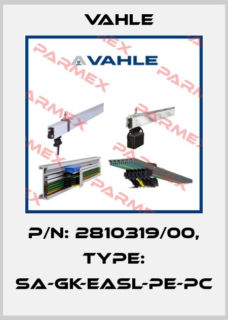 P/n: 2810319/00, Type: SA-GK-EASL-PE-PC Vahle