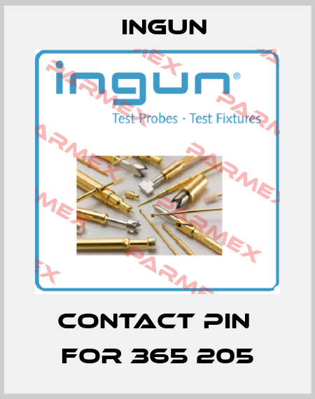 contact pin  for 365 205 Ingun