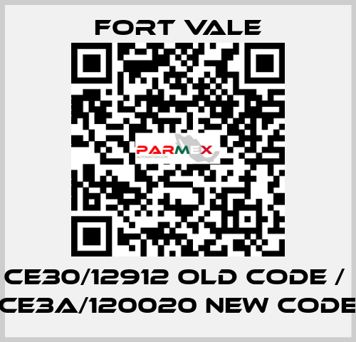 CE30/12912 old code /  CE3A/120020 new code Fort Vale