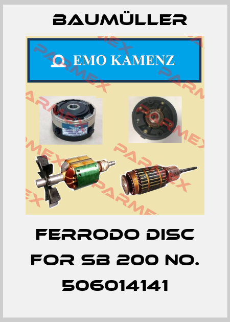 ferrodo disc for SB 200 No. 506014141 Baumüller