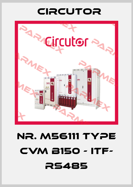 Nr. M56111 Type CVM B150 - ITF- RS485 Circutor
