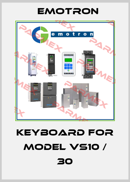 Keyboard for model VS10 / 30 Emotron
