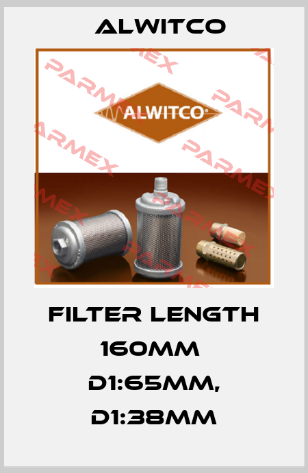 filter length 160mm  D1:65mm, D1:38mm Alwitco