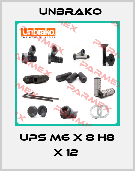 UPS M6 X 8 H8 X 12  Unbrako