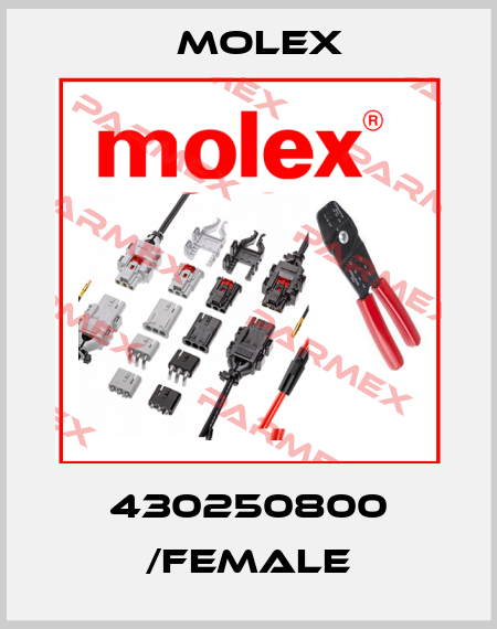 430250800 /female Molex