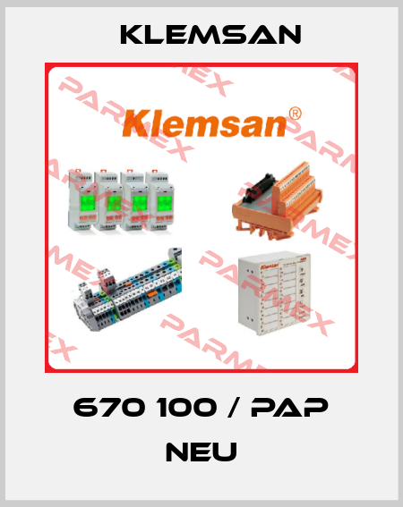 670 100 / PAP neu Klemsan