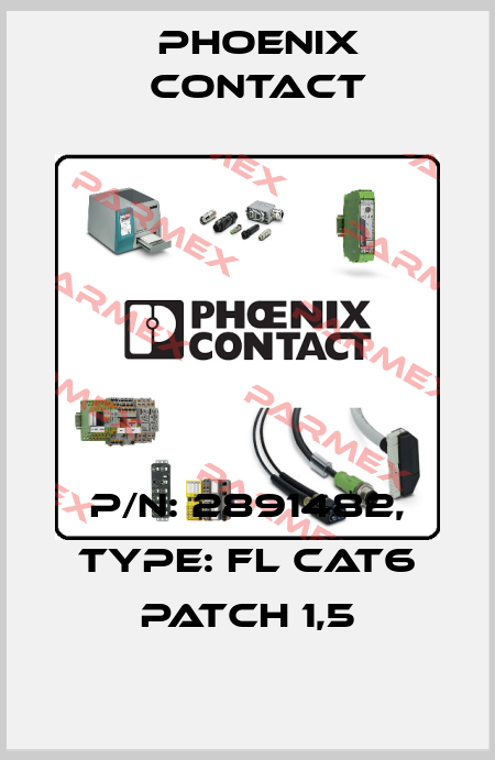 P/N: 2891482, Type: FL CAT6 PATCH 1,5 Phoenix Contact