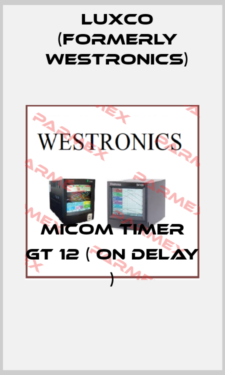 MICOM TIMER GT 12 ( ON DELAY ) Luxco (formerly Westronics)