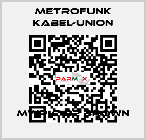 MWP-C-22 brown METROFUNK KABEL-UNION