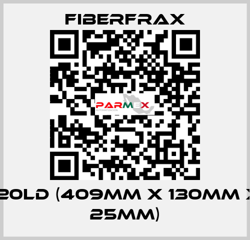 120LD (409mm x 130mm x 25mm) Fiberfrax