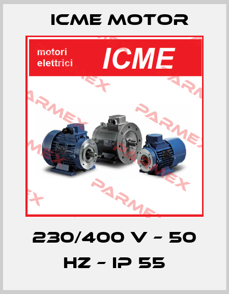230/400 V – 50 HZ – IP 55 Icme Motor