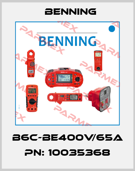 B6C-BE400V/65A PN: 10035368 Benning