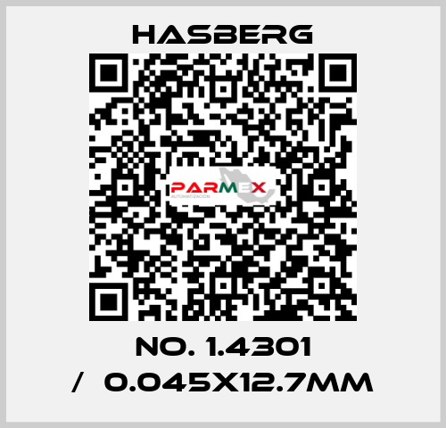 No. 1.4301 /	0.045x12.7mm Hasberg