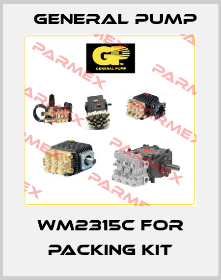 WM2315C for PACKING KIT General Pump