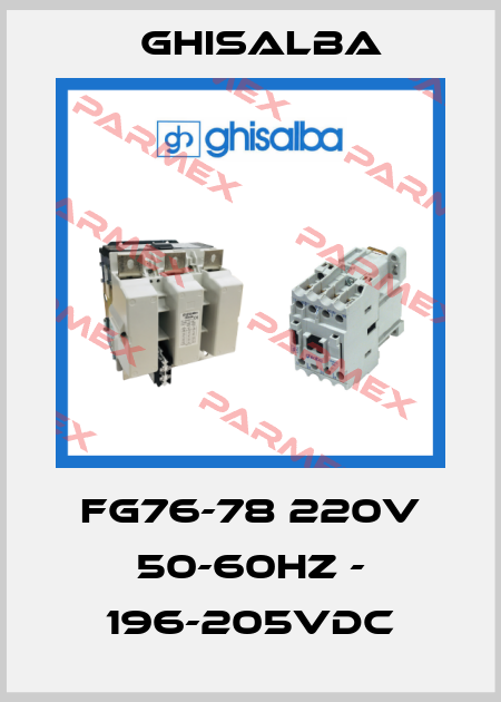 FG76-78 220V 50-60HZ - 196-205VDC Ghisalba