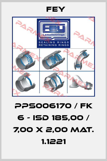 PPS006170 / FK 6 - ISD 185,00 / 7,00 x 2,00 Mat. 1.1221 Fey