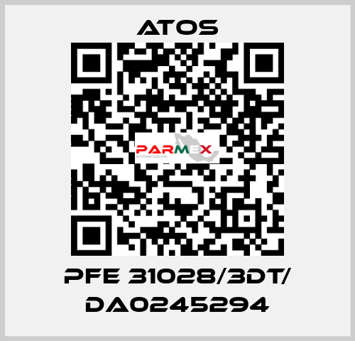 PFE 31028/3DT/ DA0245294 Atos