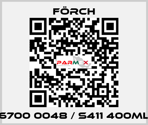 6700 0048 / S411 400ML Förch