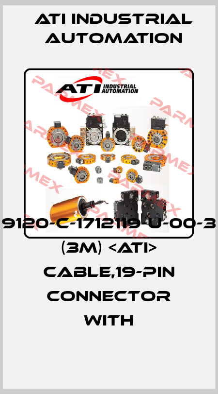 9120-C-1712119-U-00-3   (3M) <ATI> CABLE,19-PIN CONNECTOR WITH ATI Industrial Automation