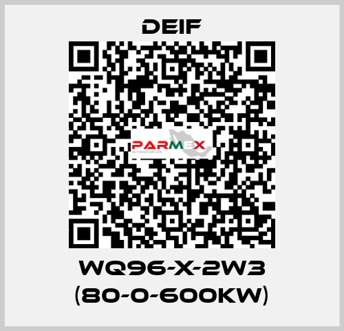 WQ96-X-2W3 (80-0-600KW) Deif