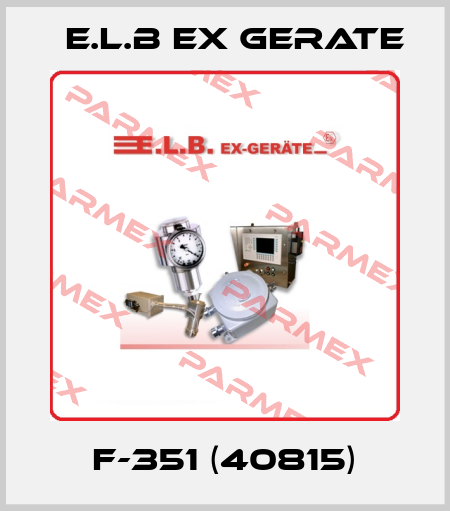 F-351 (40815) E.L.B Ex Gerate