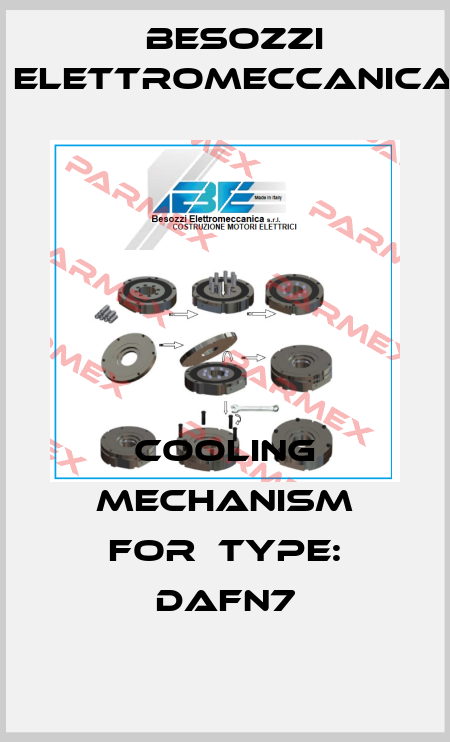 cooling mechanism for  Type: DAFN7 Besozzi Elettromeccanica