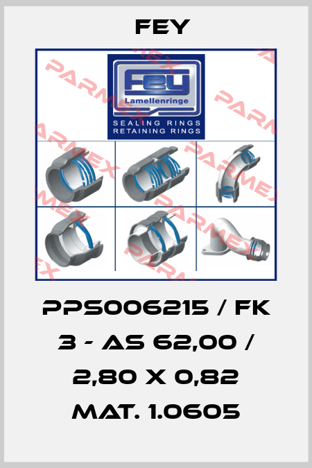PPS006215 / FK 3 - AS 62,00 / 2,80 x 0,82 Mat. 1.0605 Fey