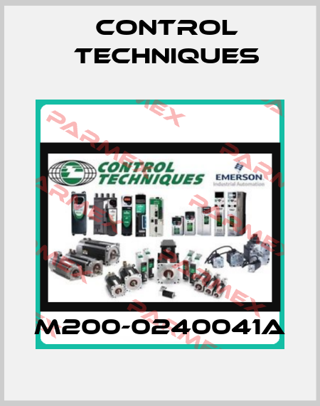 M200-0240041A Control Techniques