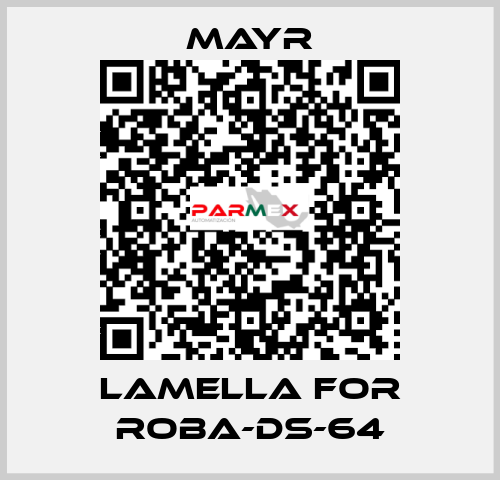 lamella for Roba-DS-64 Mayr