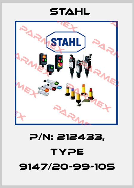 P/N: 212433, Type 9147/20-99-10S Stahl
