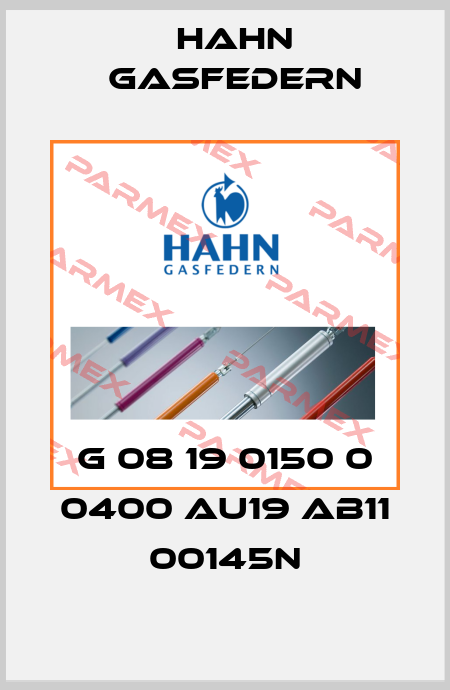 G 08 19 0150 0 0400 AU19 AB11 00145N Hahn Gasfedern