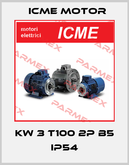 KW 3 T100 2P B5 IP54 Icme Motor