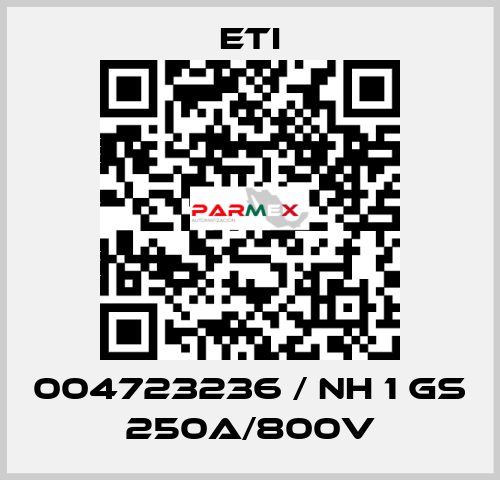 004723236 / NH 1 gS 250A/800V Eti