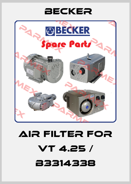 Air filter for VT 4.25 / B3314338 Becker