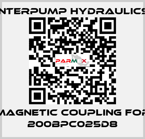 magnetic coupling for 200BPC025D8 Interpump hydraulics