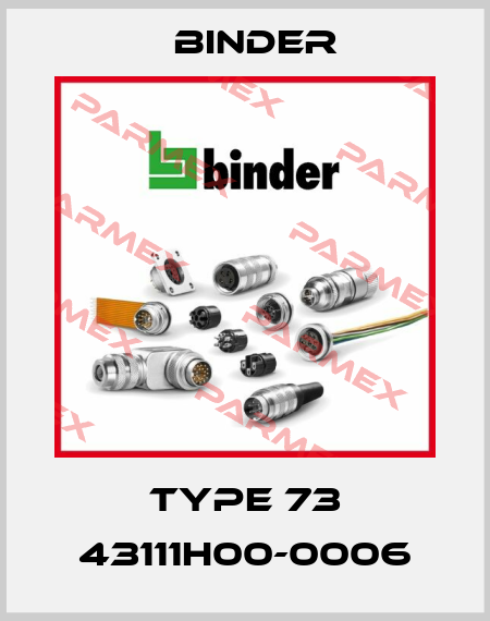 Type 73 43111H00-0006 Binder