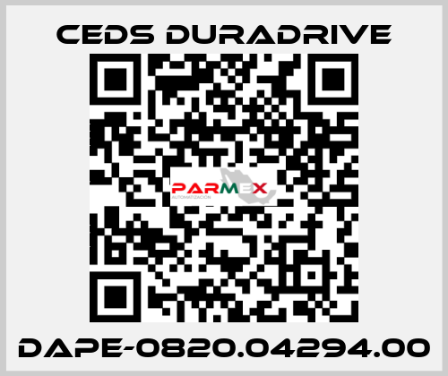 DAPE-0820.04294.00 Ceds Duradrive