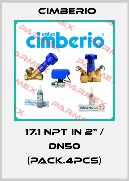 17.1 NPT in 2“ / DN50 (pack.4pcs) Cimberio