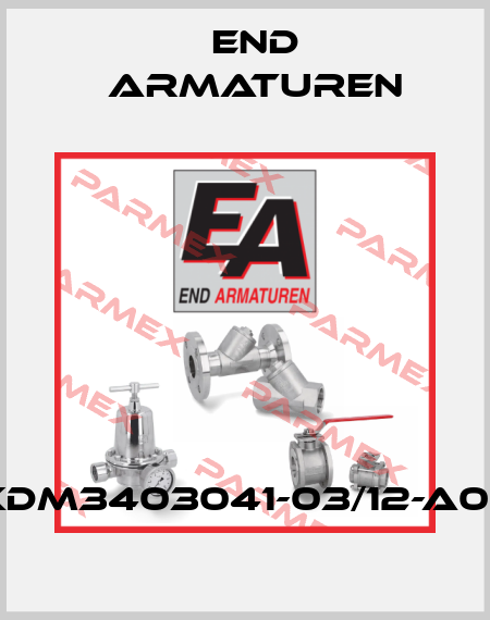 XDM3403041-03/12-A03 End Armaturen