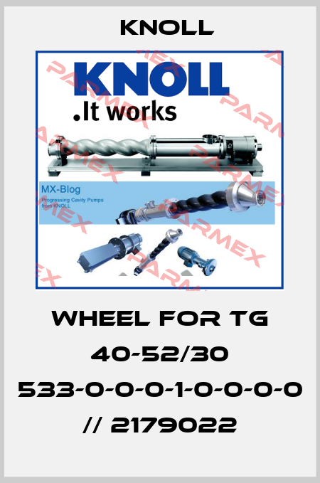 wheel for TG 40-52/30 533-0-0-0-1-0-0-0-0 // 2179022 KNOLL