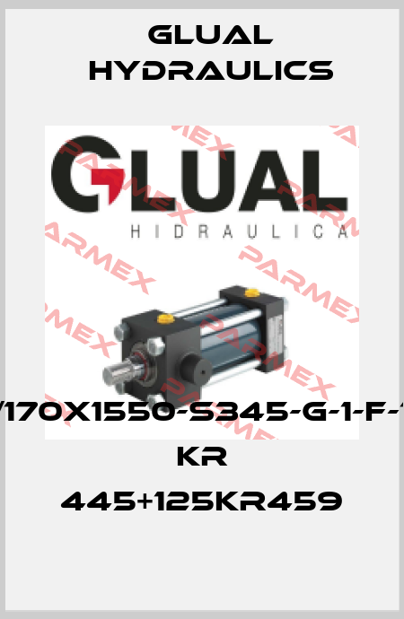 KR-125/170X1550-S345-G-1-F-1-10+125 KR 445+125KR459 Glual Hydraulics