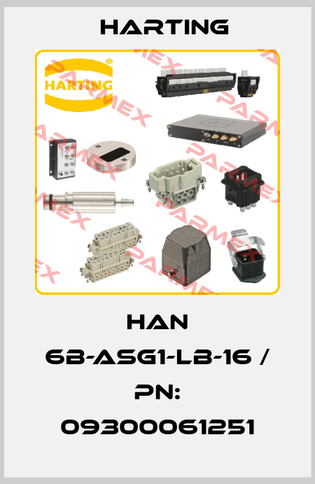 Han 6B-asg1-LB-16 / PN: 09300061251 Harting